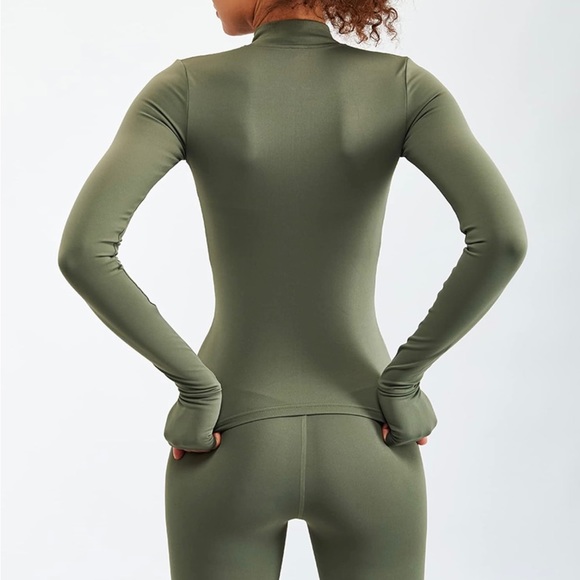 Sage Green Compression Athleisure Set - Picture 3 of 6